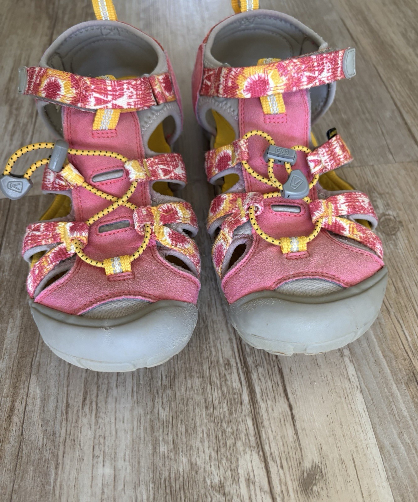 Scarpa da acqua Keen taglia 5 giovani Seacamp II rosa giallo tie dye escursionismo spiaggia donna 6