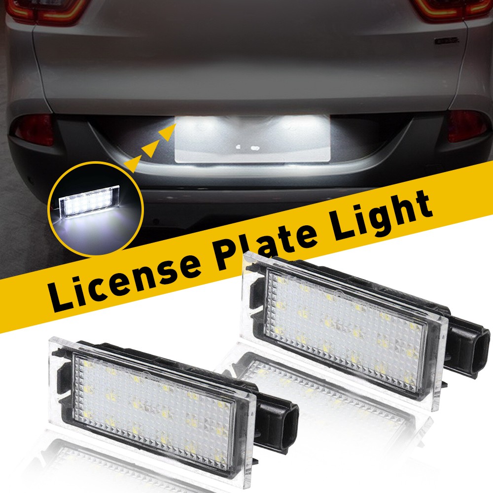 2x LED Licence Number Plate Lights For Renault for Laguna for Megane for Master