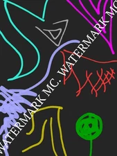 Original Abstract Digital Art – Neon Motion. High Resolution. Not AI