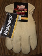 Kinco 90HK Men's Lined Grain Deerskin Driver Glove with Heatkeep, X-Large