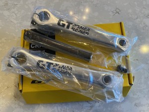 Manivelles BMX Vintage GT Power Series – Freestyle Old School Une Pièce 175 Mm Noir