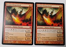 2x Kargan Dragonlord, Rise of the Eldrazi, Mythic Rare, LP/NM
