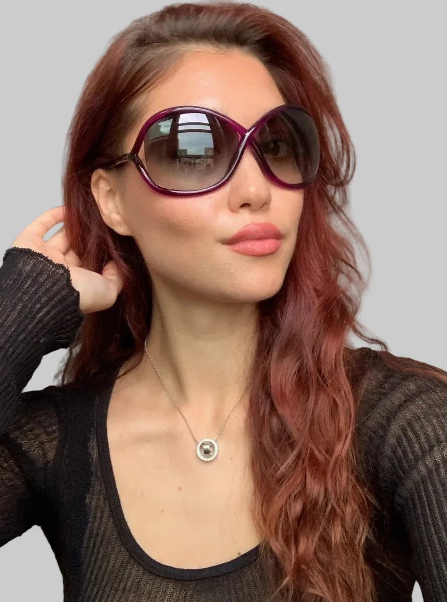 TOM FORD WHITNEY TF9 トムフォード サングラス パープル 紫 Tom Ford Oversize Women's Sunglasses 64mm Whitney Violet Oversized