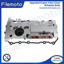 Upgraded Engine Valve Cover w/gasket Bolts for Audi 05-09 A4 Quattro 2.0L Turbo