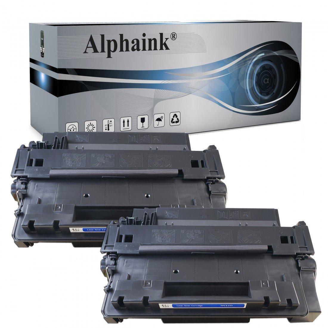 2 TONER CE255A PER HP P3015 P3015D P3015 DN P3015 X Enterprise 500 M521 M525