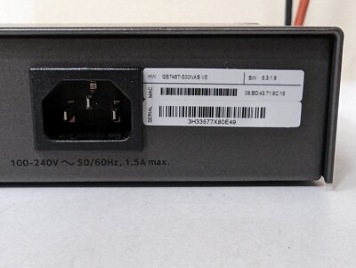 Switch Ethernet NETGEAR ProSAFE GS748T V5 - 48 Ports, 1 Gbps, Rackable - Occasion