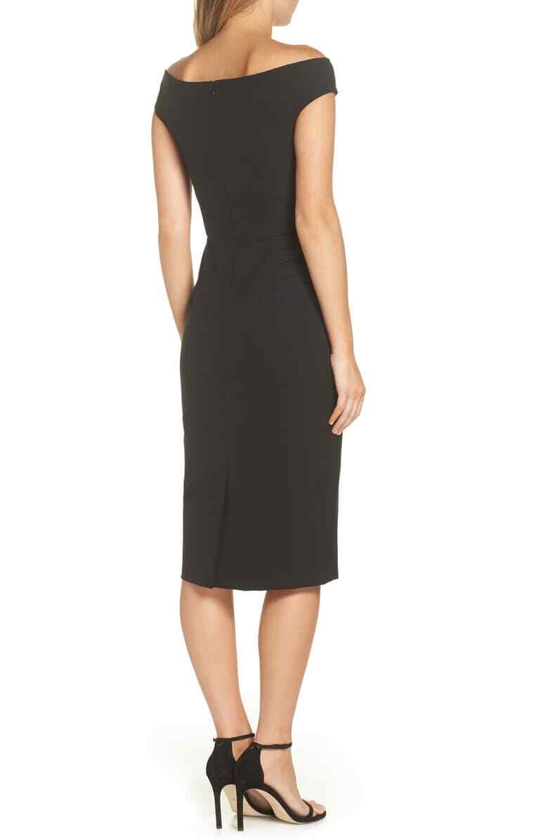 off the shoulder sheath dress eliza j Eliza J Women's Embellished Off-Shoulder-Neck Sheath Dress