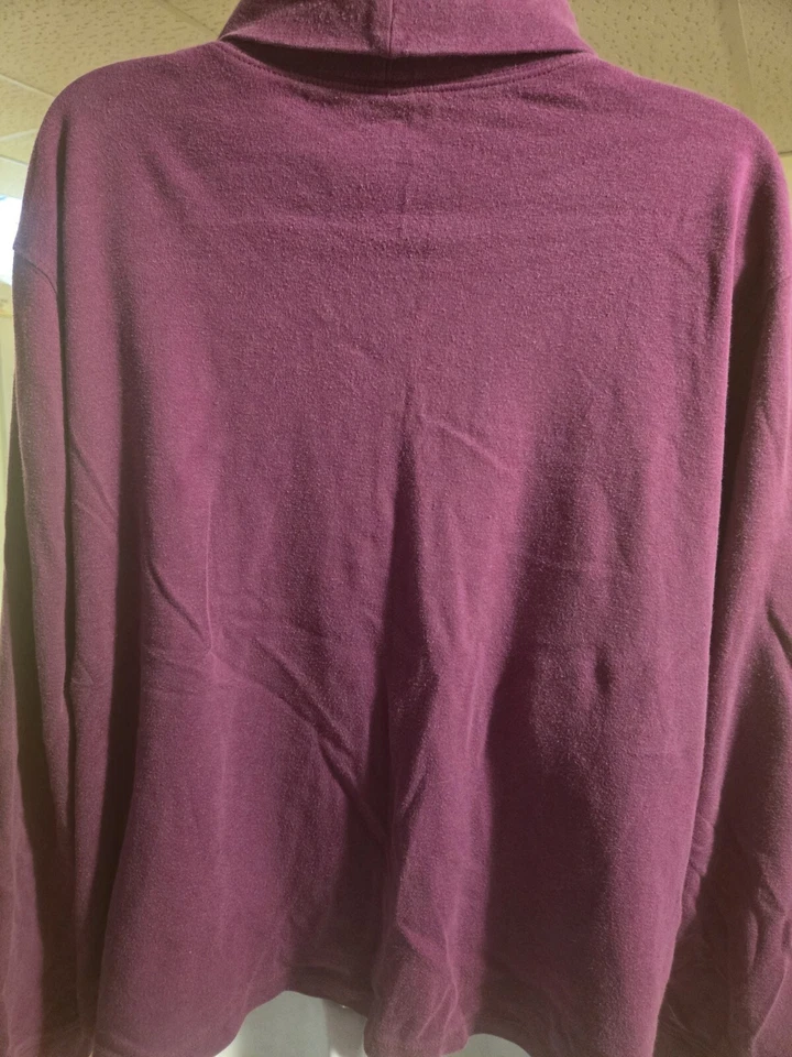 LL Bean Mujer Borgoña Claro Cuello Tortuga Jersey 3XL Foto 2 de 3