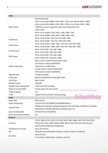 New! 4MP DarkFighter2.0 LPR License Plate Camera iDS-2CD7A46G2/P-IZHSY (8-32mm) - Picture 13 of 19
