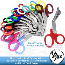 12pc Heavy Duty DIY Craft Scissors For School Project Supplies,Thanksgiving Gift
