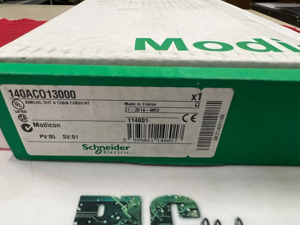 140ACO13000 NEW FACTORY SEALED Modicon Analog OUT 140-ACO-130-00 - Image 2 of 3