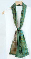 100 Mulberry Silk Scarf 150X16CM Women's Long Double sided Printed Scarf NEW