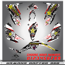Yamaha Raptor 350 graphics kit 2004 2006 2009 to 2014 decals stickers atv utv