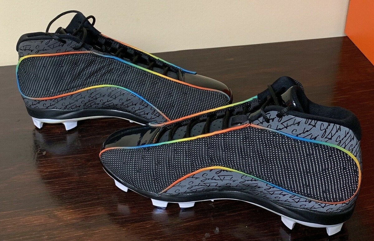 NEW RARE Jordan 13 X SoleFly MLB Miami Marlins Cleats Men display picture 2