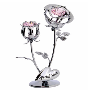 Crystocraft Swarovski Crystal Elements Ornament verchromt Geschenkbox Andenken 