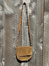 Vtg 70's Calvin Klein Leather Shoulder Cross Body Hippie Bag BOHO Purse