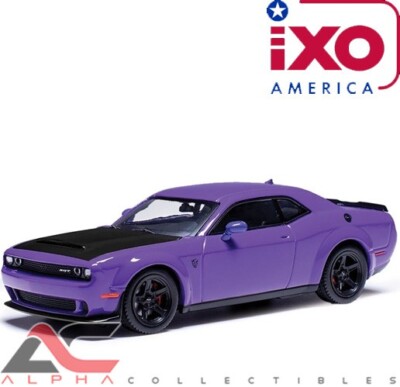 IXO U43RDC001 1:43 2018 DODGE CHALLENGER SRT DEMON (PLUM CRAZY) | eBay