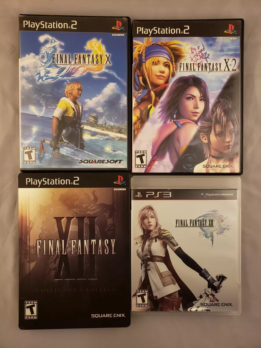 Final Fantasy X, X-2, XII Collectors Edition, XIII PS2 and PS3