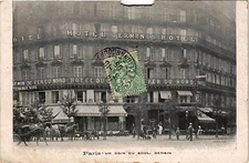 Old postcard Paris 8th Un coin du Boul. Denain (258661)