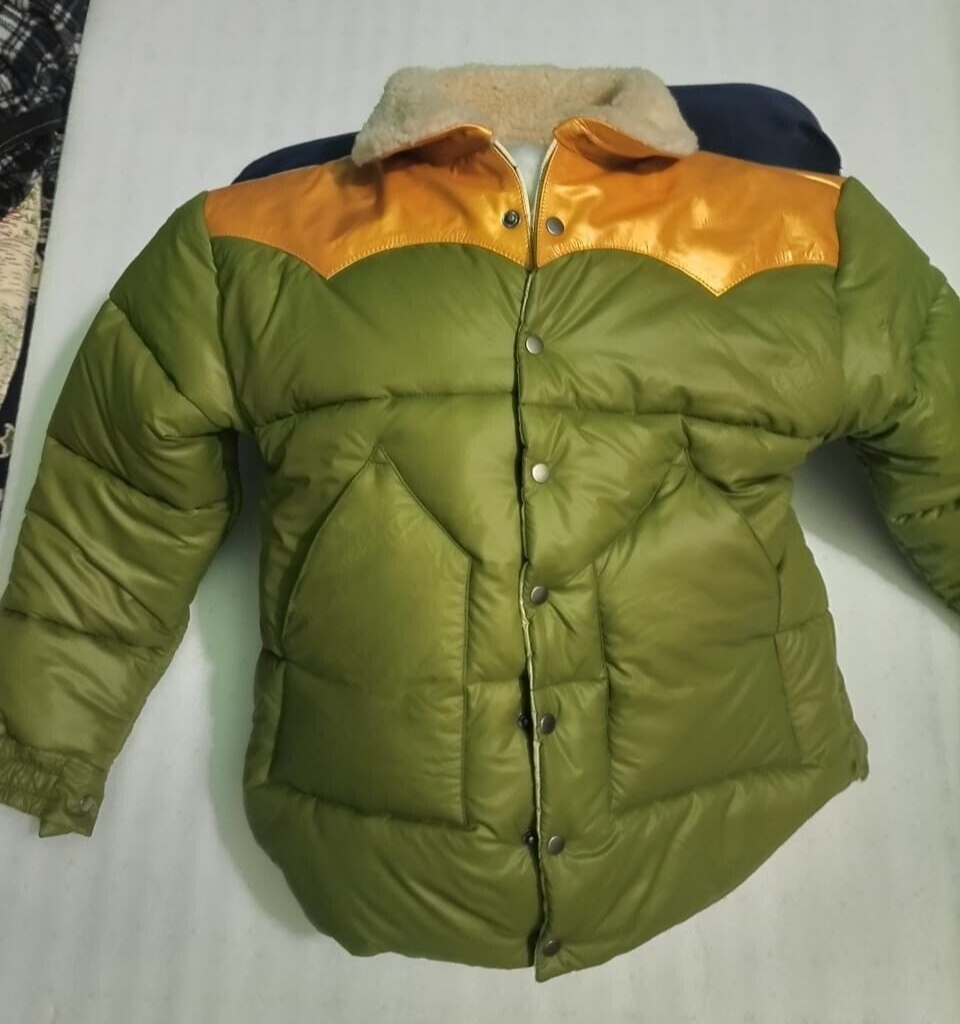 Men's ARIF Olive Sheepskin Mountain Featherbed Down Jacket-image