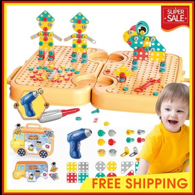 Magic Montessori Play Toolbox Design and Drill Toy for Kids Ages 3-12 Years Old
