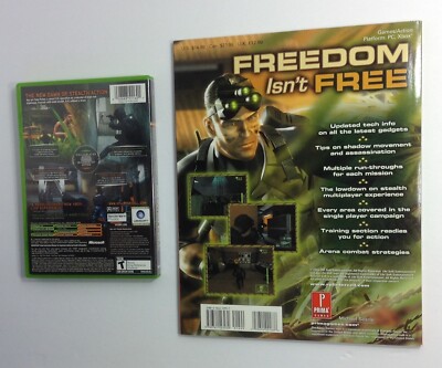 XBOX~ BUNDLE ~ Tom Clancy's Splinter Cell Video Game & Official