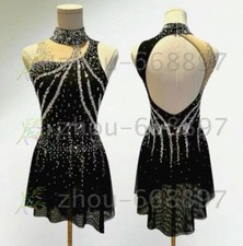 Competition Figure Skating Dress Girls Ice Skating Dresses Custom black