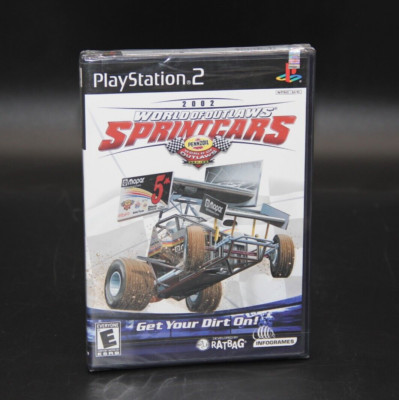 World of Outlaws: Sprint Cars 2002 (PlayStation 2, PS2) New Sealed Rare NM