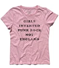 T-Shirt Women Girls Invented Punk Not England Girl Music Birthday