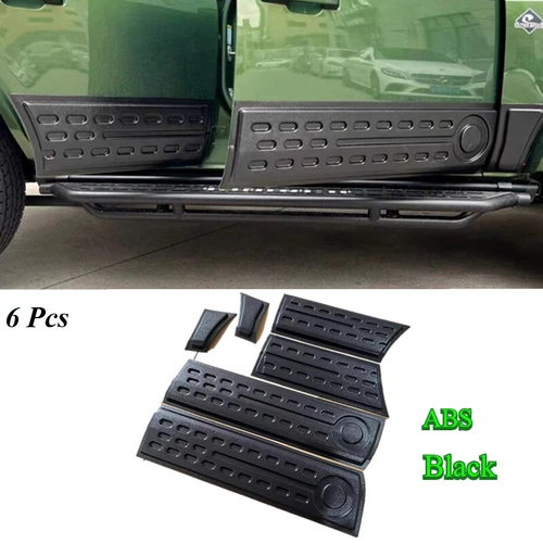 For Bronco 2021-2022 2023 2024 6x Black Door Side Body Molding Cover Trim - Picture 1 of 8
