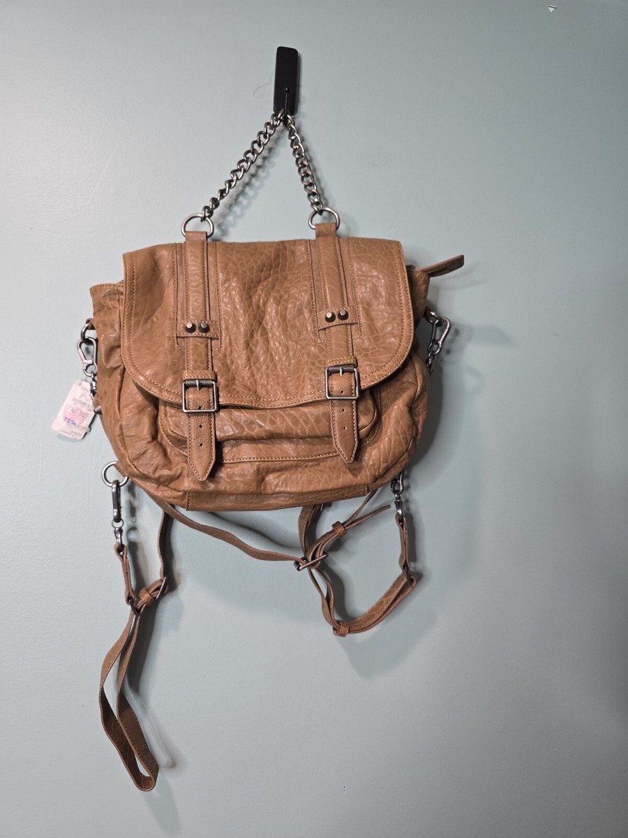 ashbritt convertible leather backpack Ash Tan Academia Convertible Studded Leather Tote Backpack NWT