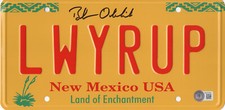 BOB ODENKIRK SIGNED AUTOGRAPH BREAKING BAD LICENSE PLATE  BECKETT BAS COA