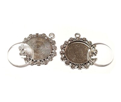 DUGYIRS 50 Stück Holz Anhänger Tabletts - Rund 30mm Für DIY Schmuck