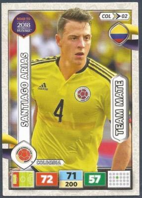 PANINI ADRENALYN XL - ROAD TO RUSSIA 2018 - COL02 - COLOMBIA - SANTIAGO ARIAS