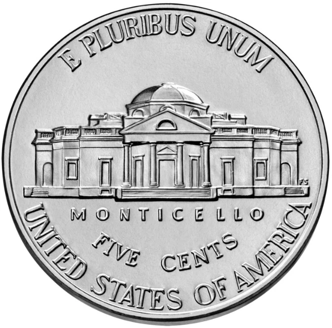 💰 2023 P y D Jefferson Níquel 5¢ centavos - Juego 2 monedas sin circular Foto 4 de 4