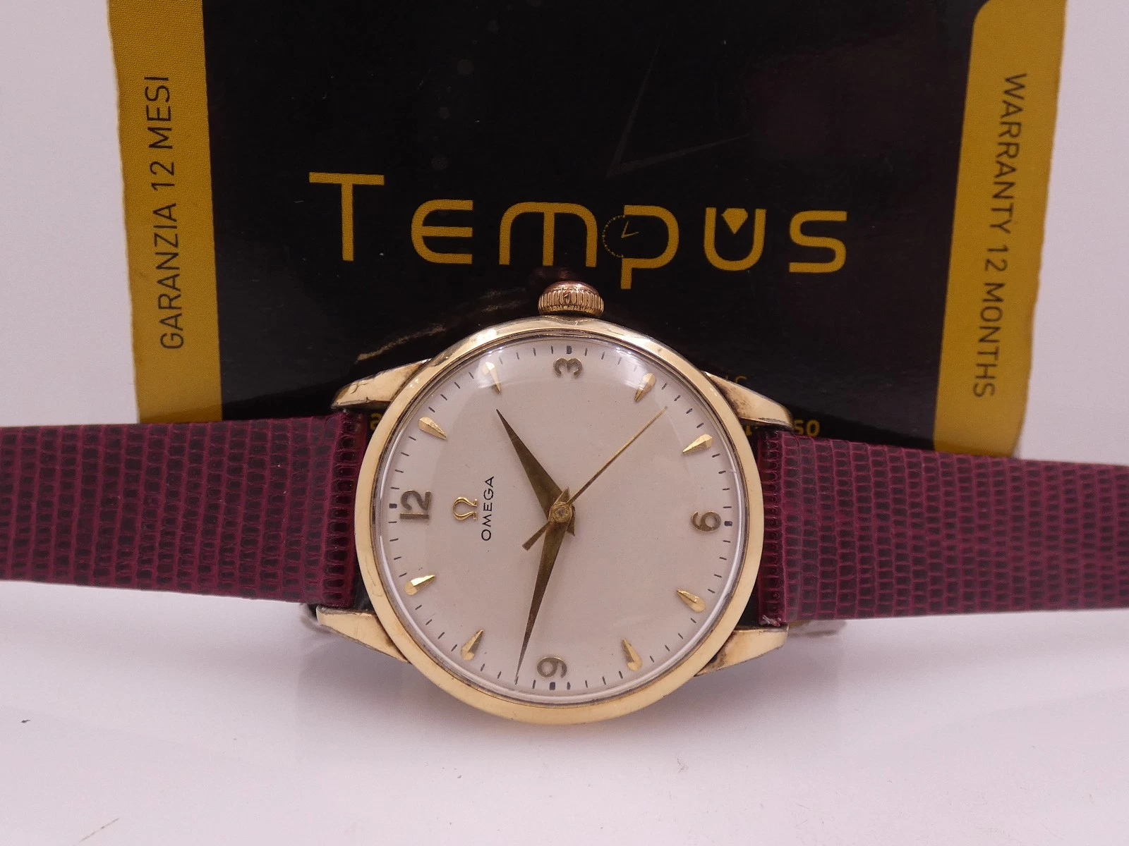 Omega — OMEGA CLASSIC VINTAGE 2513-8 SC YEAR 1952 18KT G.F 80mc MANUAL CAL 283 WATCH