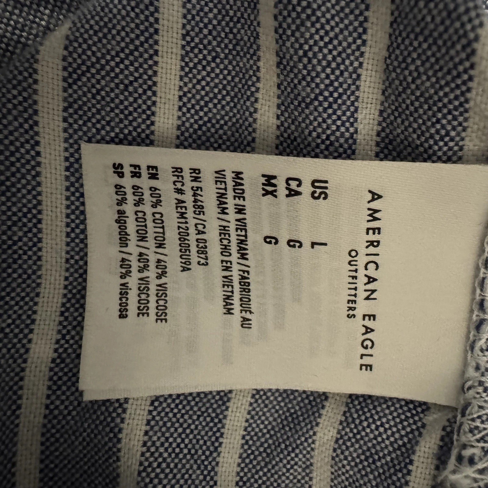 American Eagle Light Flannel Soft Button Down Men… - image 9