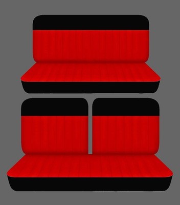 Fits 1958 to 1969 Rambler American 2 door Front 50-50 top and Rear seat covers
