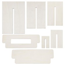 7Pcs Bow Maker Templates Wooden Bow Maker Wood Bow Tie Boards Ribbon Bow Maki...