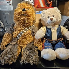 Star Wars Build-A-Bear Chewbacca  Han Solo Plush