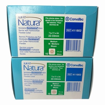 ConvaTec 411802 Sur Fit, Moldable Skin Barrier 7/8-1 1/4''- Lot Of 2 Boxes