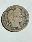 1912-D Barber Dime 10C Well Circulated with Good Details