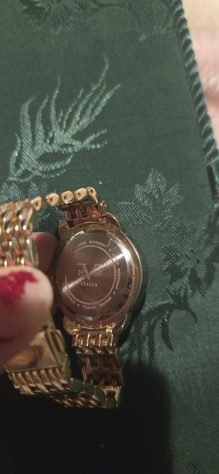 Versace Versus Gold Rhinestone 1969 Italia Womens Watch New In Box thumbnail 4