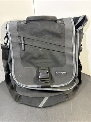 Kensington 15'' Saddlebag Laptop Carrying Bag Black Backpack w/ Shoulder Strap