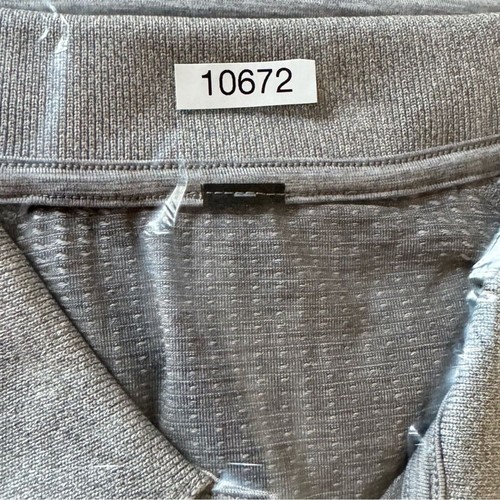 Lululemon Men’s Metal Vent Tech Polo Shirt Gray Size L Short Sleeves - Picture 13 of 13