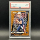 2024 Panini Prizm Drake Maye Orange Lazer Prizm RC #329 PSA 10