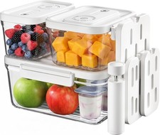 Food Storage Containers with Lids Airtight Set BPA Free Vacuum Container