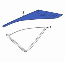 Genuine Hyundai Body D-Pillar Molding 87860-C...