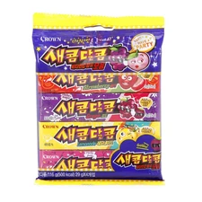 Korean Sweet and Sour Assorted Flavored Chewy Candy 116G (1 Pack)