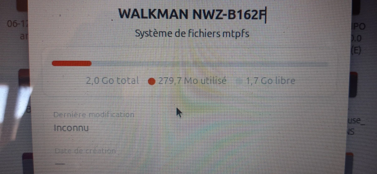 Balladeur Numerique Sony Walkman série NWZ-B